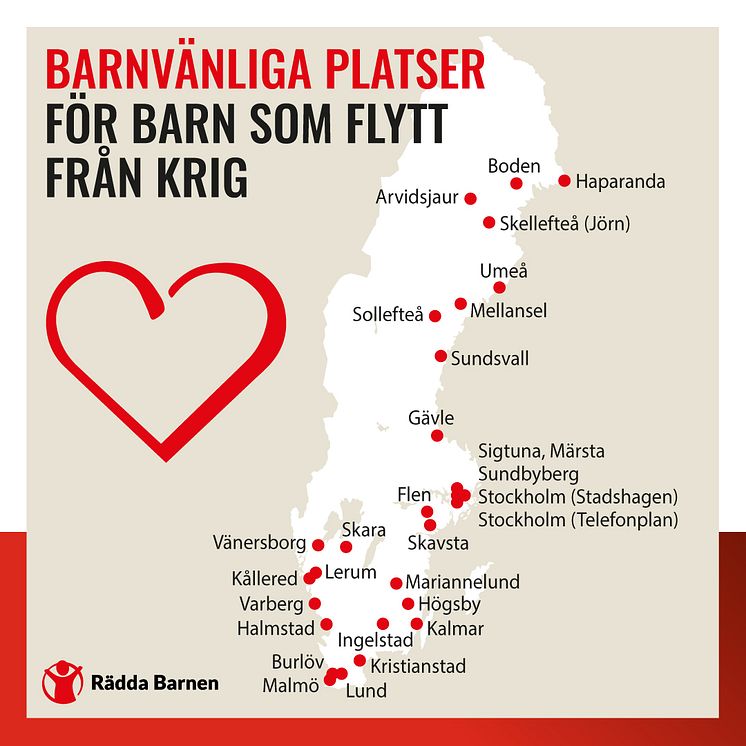 Barnvänliga platser i Sverige