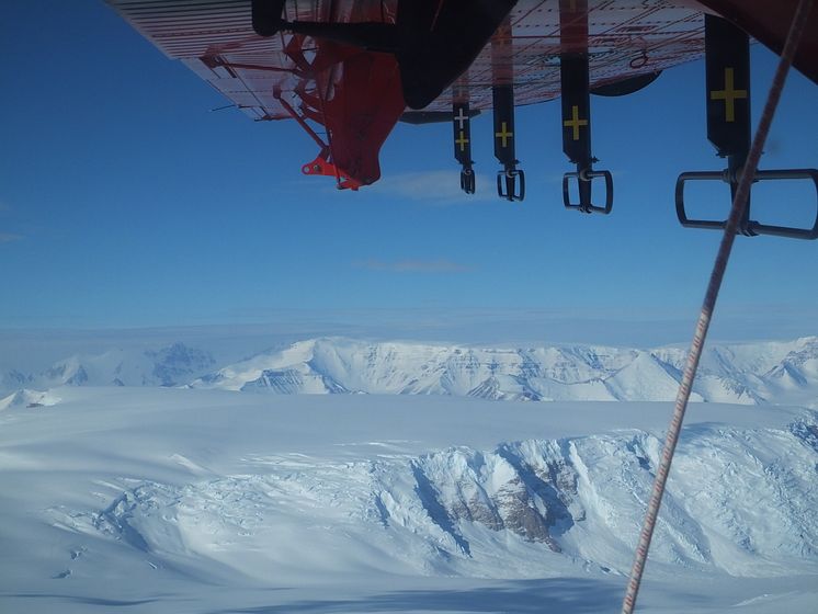 Radar surveys across the Transantarctic Mountains.