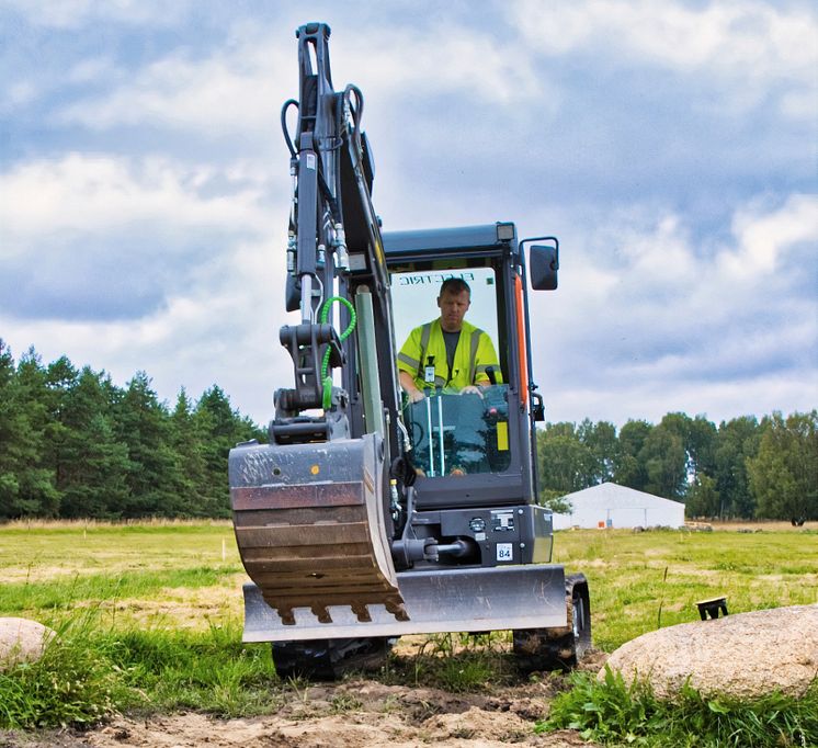 Volvo ECR25 Electric på Jamboree22