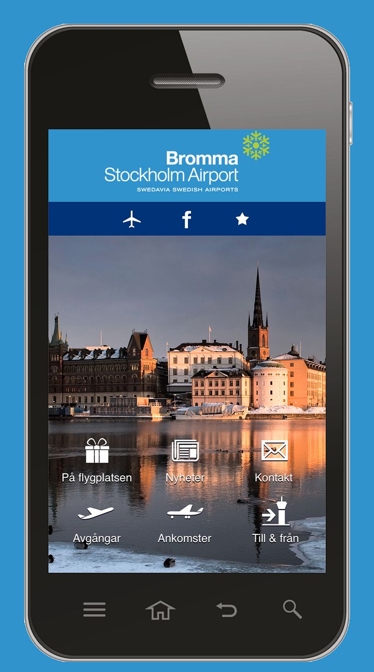 Swedavias app, Bromma