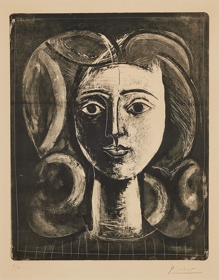 "Tête de Jeune Fille" av Pablo Picasso