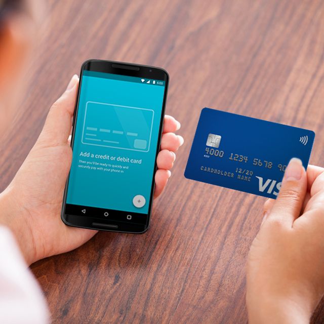Visa Karte in Android Pay ablegen