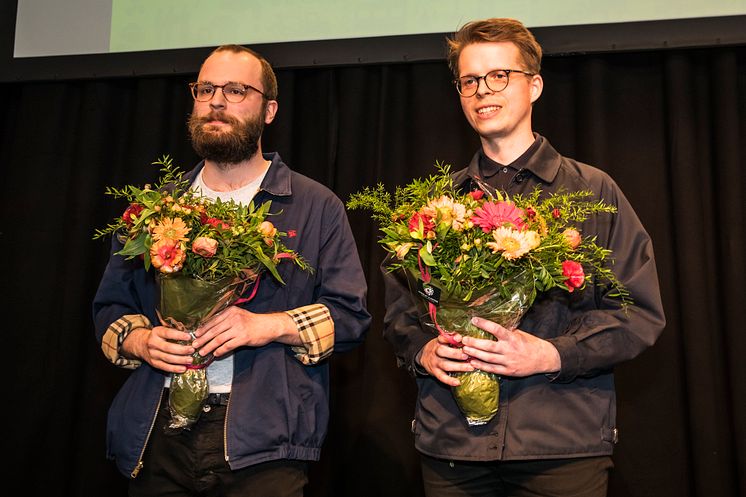 Tobias Jansson and Oscar Forsman the winners of Nya ögon på plast i arkitekturen (New view on plastics in Architecture)