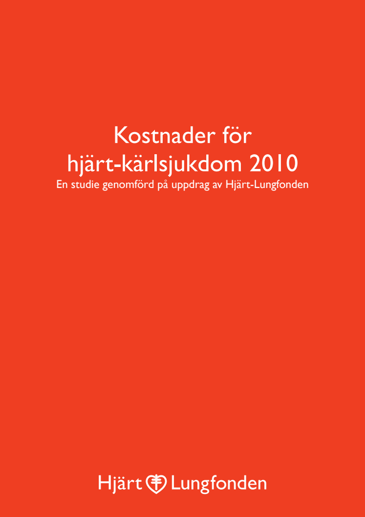 Kostnader för hjärt-kärlsjukdom under 2010