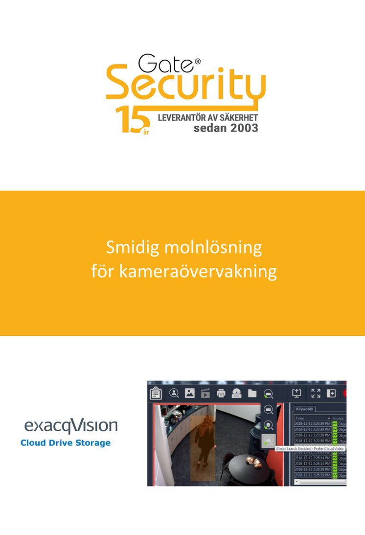 PDF: Smidig molnlösning för kameraövervakning
