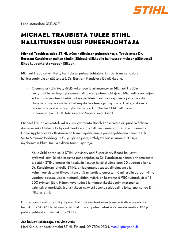 STIHL_MICHAEL TRAUBISTA TULEE STIHL HALLITUKSEN UUSI PUHEENJOHTAJA .pdf