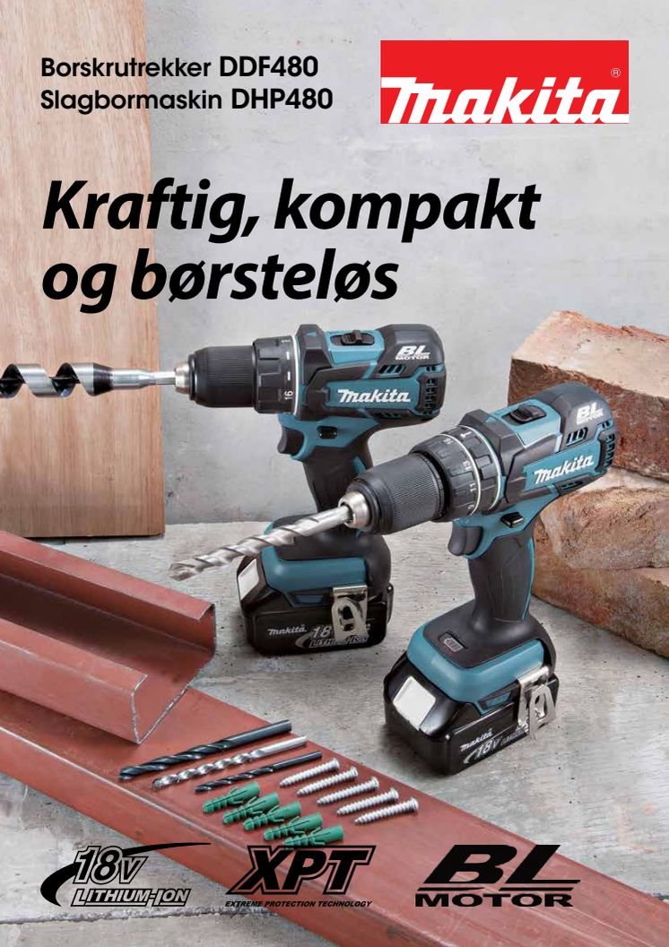 Kraftig, kompakt og børsteløst! Makita med to nye tilskudd til sitt Li-ion sortiment.