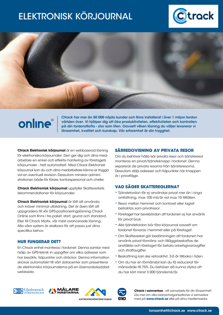 Ctrack Elektronisk körjournal