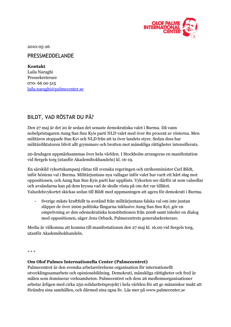 Bildt, vad röstar du på?