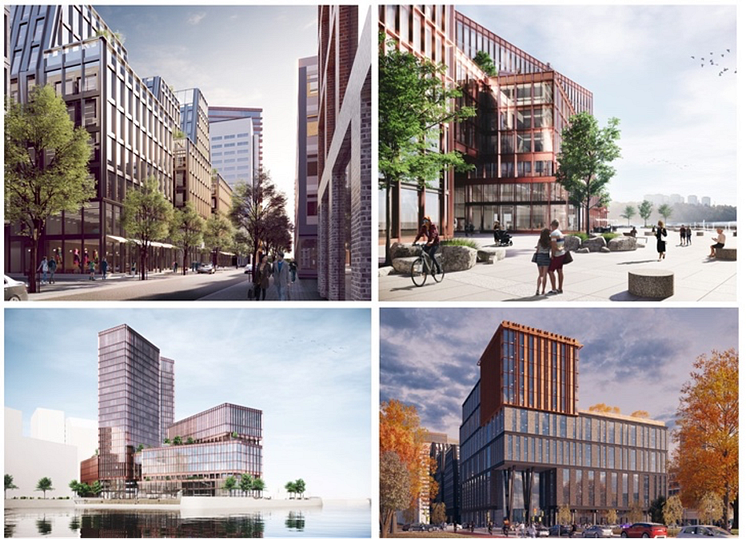 Kollage av vision Värtahamnen 