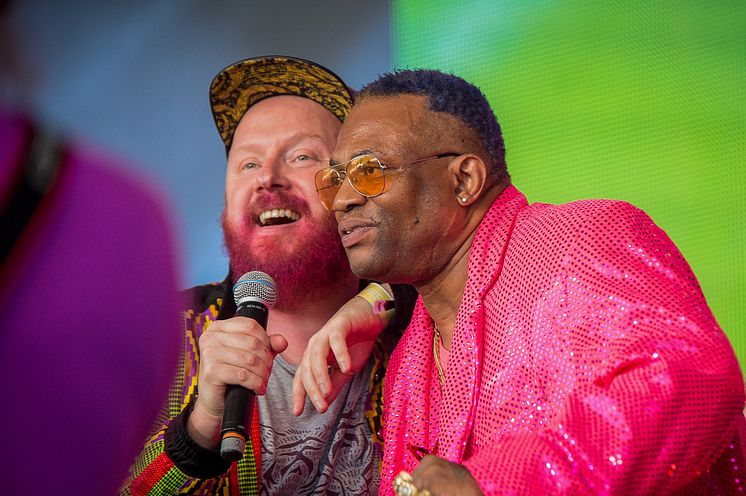 Petter Wallenberg and Mista Majah P. Photo by Olav Holten