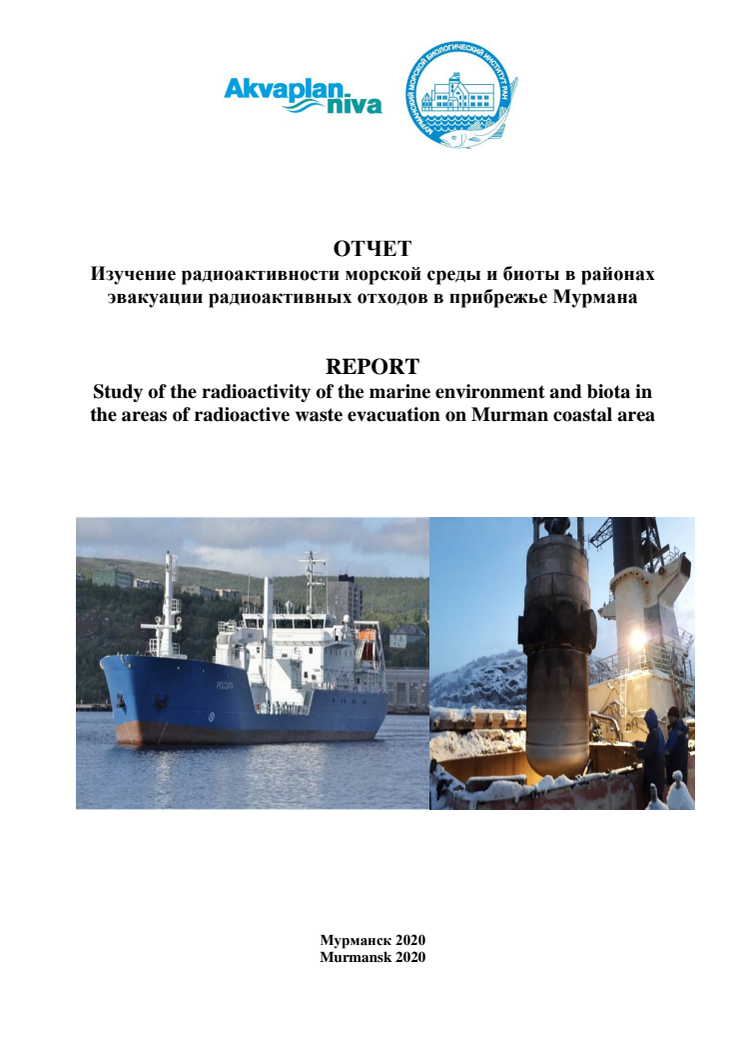 REPORT Radioactivity marine areas Murman coast - Scientific report 2017-2020.pdf