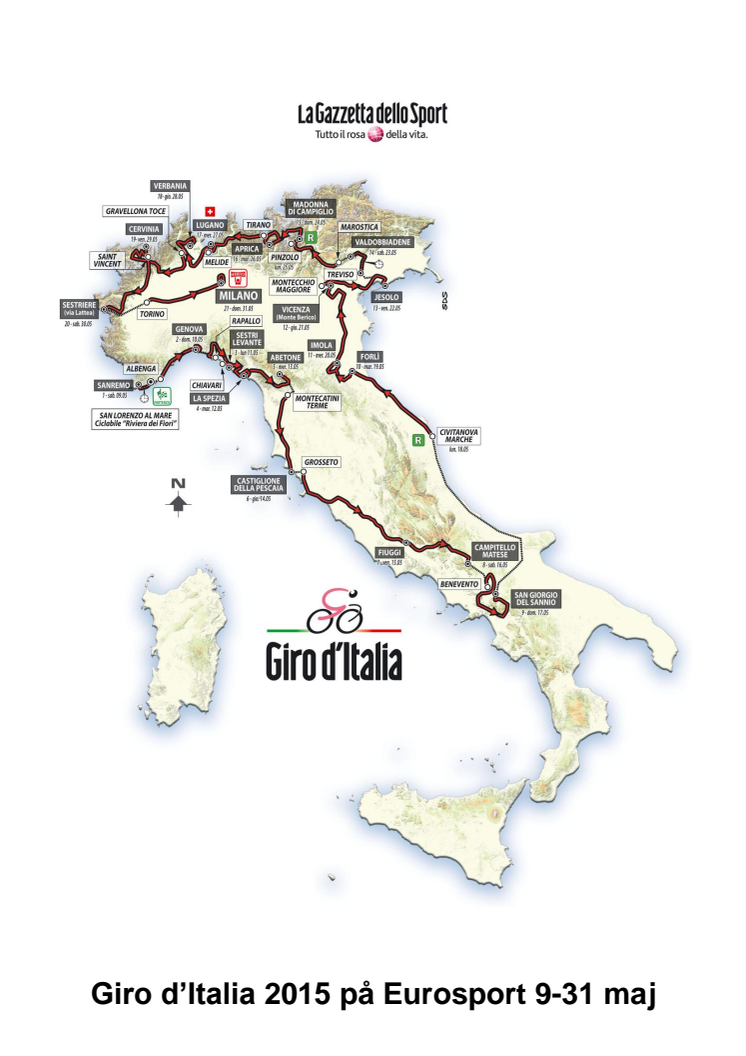 Eurosports guide till Giro d'Italia 2015