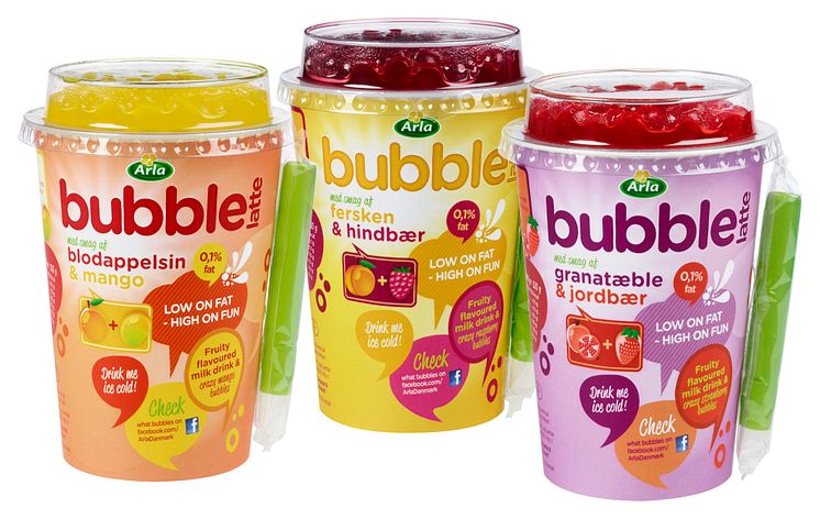 Den nye Arla Bubble Latte serie