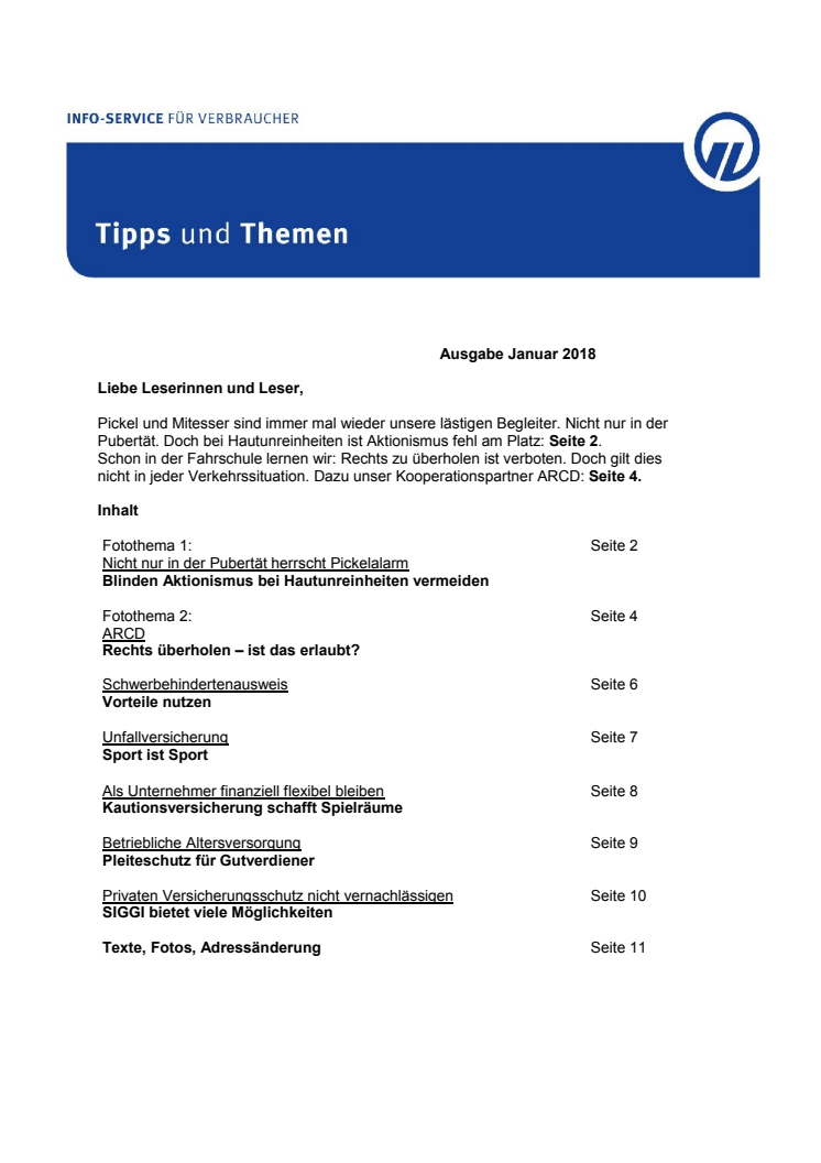 Tipps und Themen 1-2018