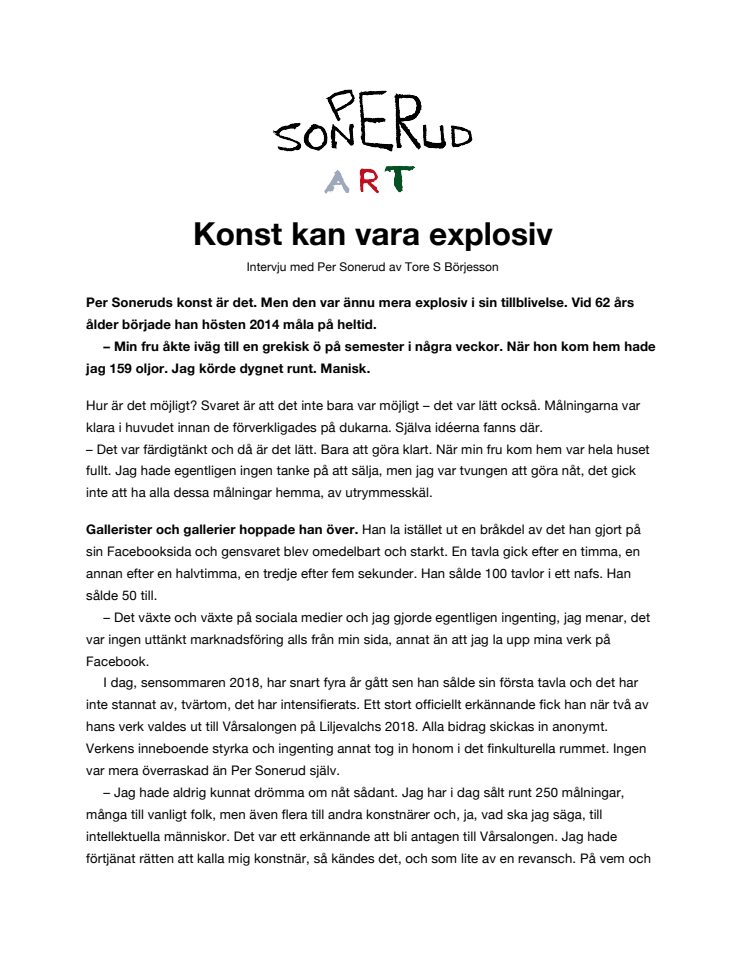 KONST KAN VARA EXPLOSIV