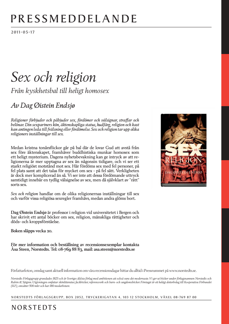 Sex och religion - Från kyskhetsbal till heligt homosex