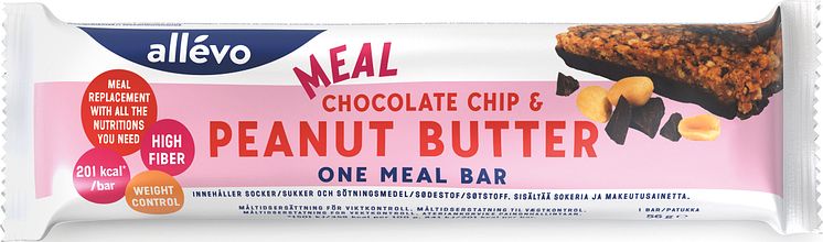 Allévo One Meal Bar Chocolate Chip & Peanut Butter