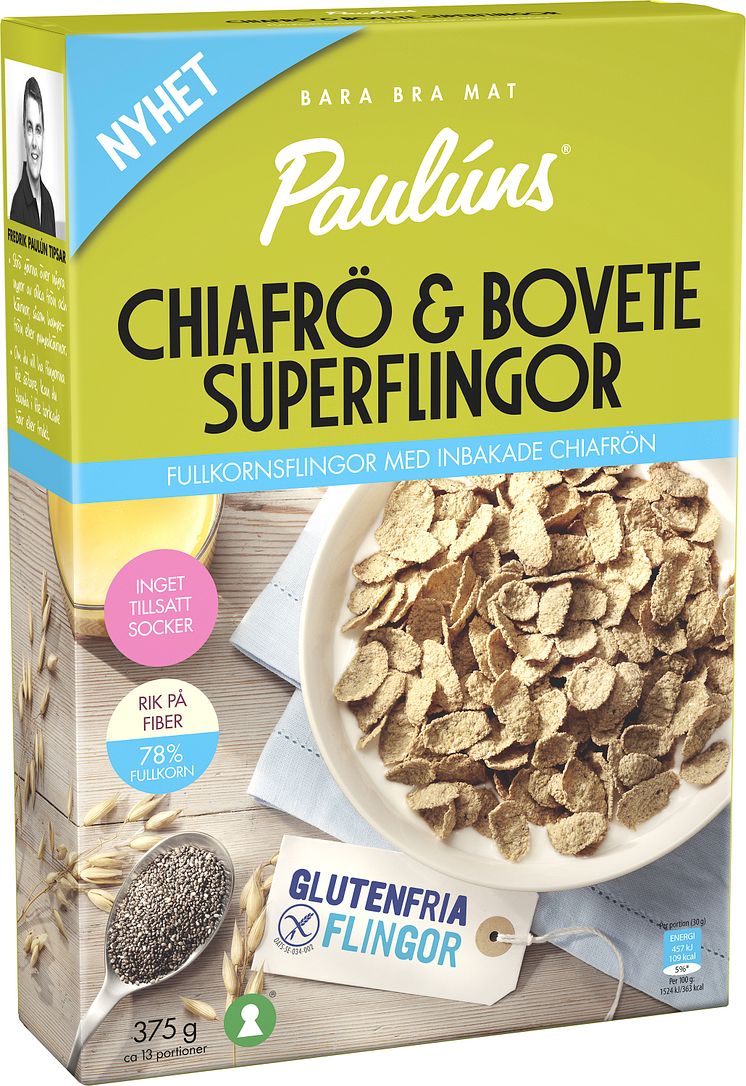 Paulúns Chiafrö & Bovete Superflingor – Naturell