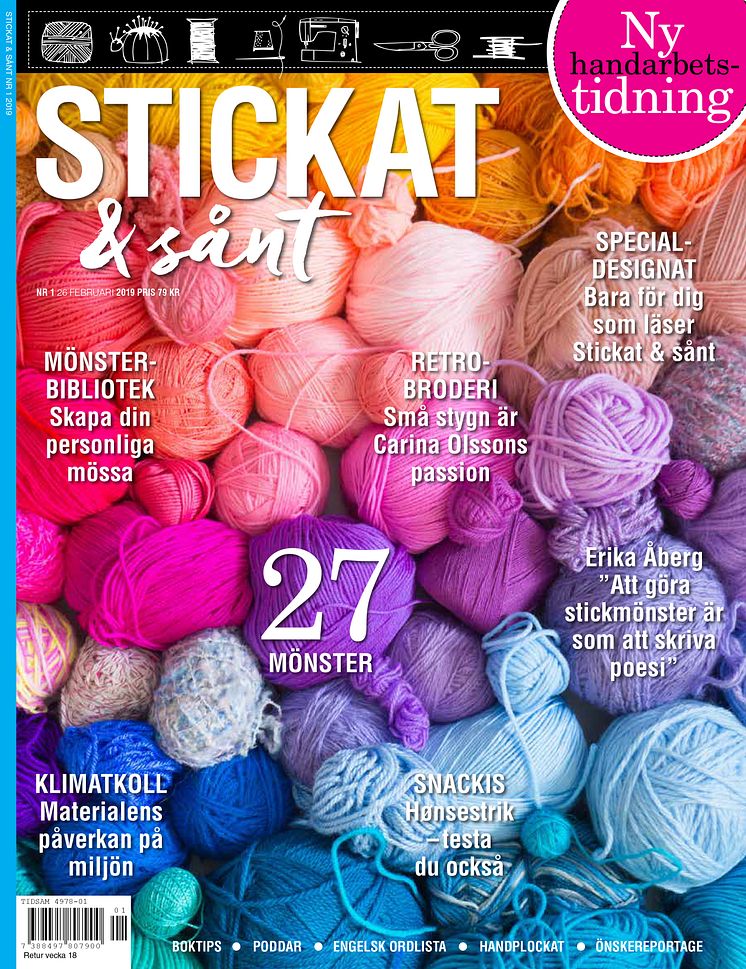 Stickat å sånt nr 1 2019 - omslag 