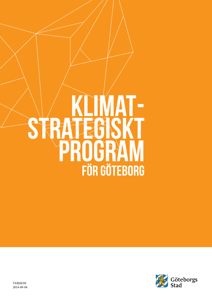 Klimatstrategiskt program för Göteborg