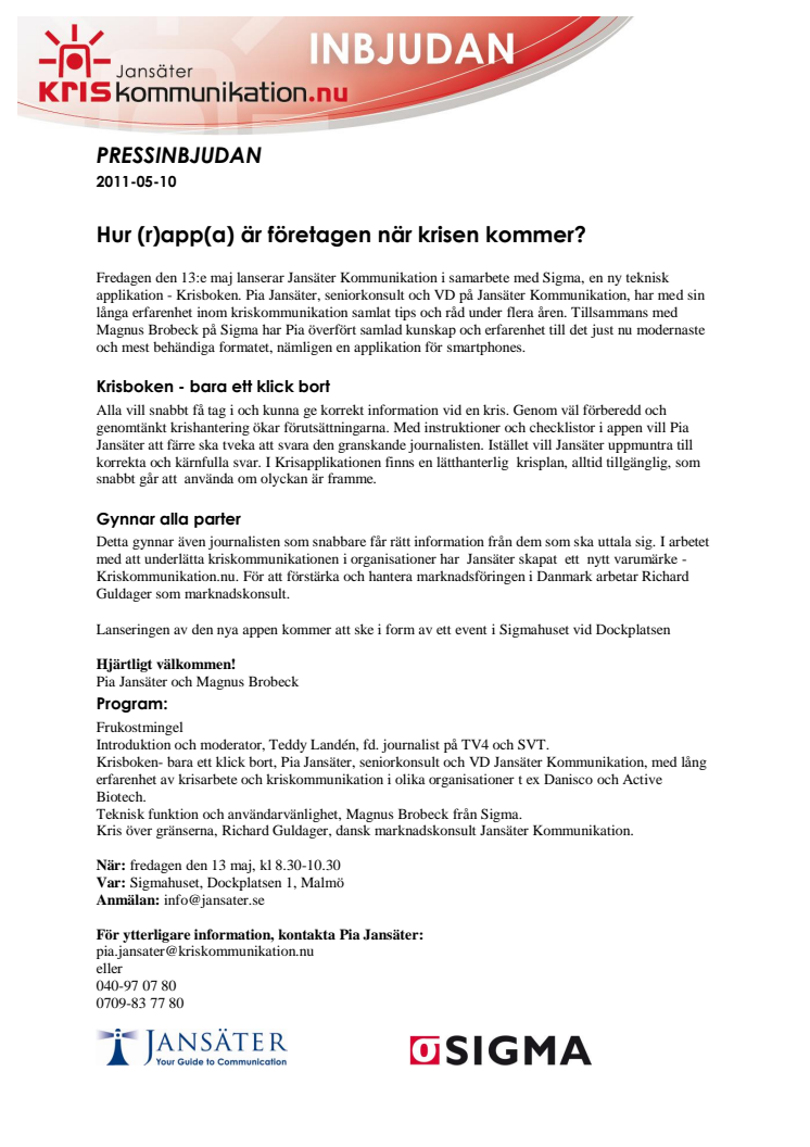 Hur (r)app(a) är företagen när krisen kommer?