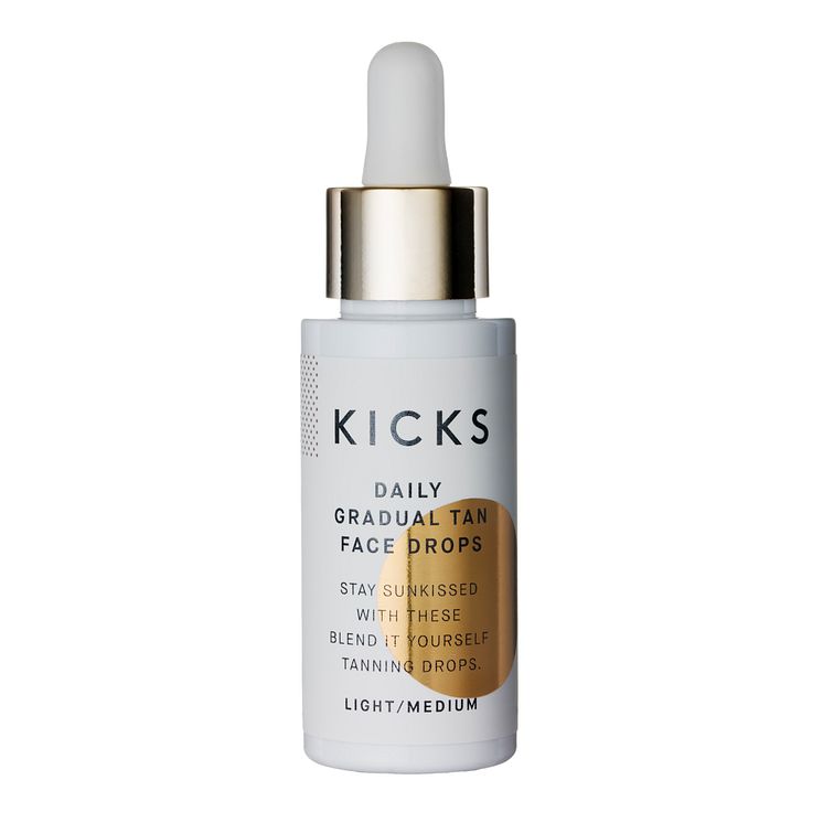 KICKS Daily Gradual Tan Face Drops LightMedium