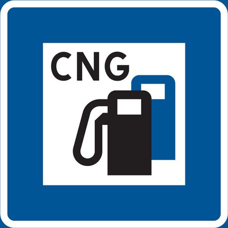 CNG skylt
