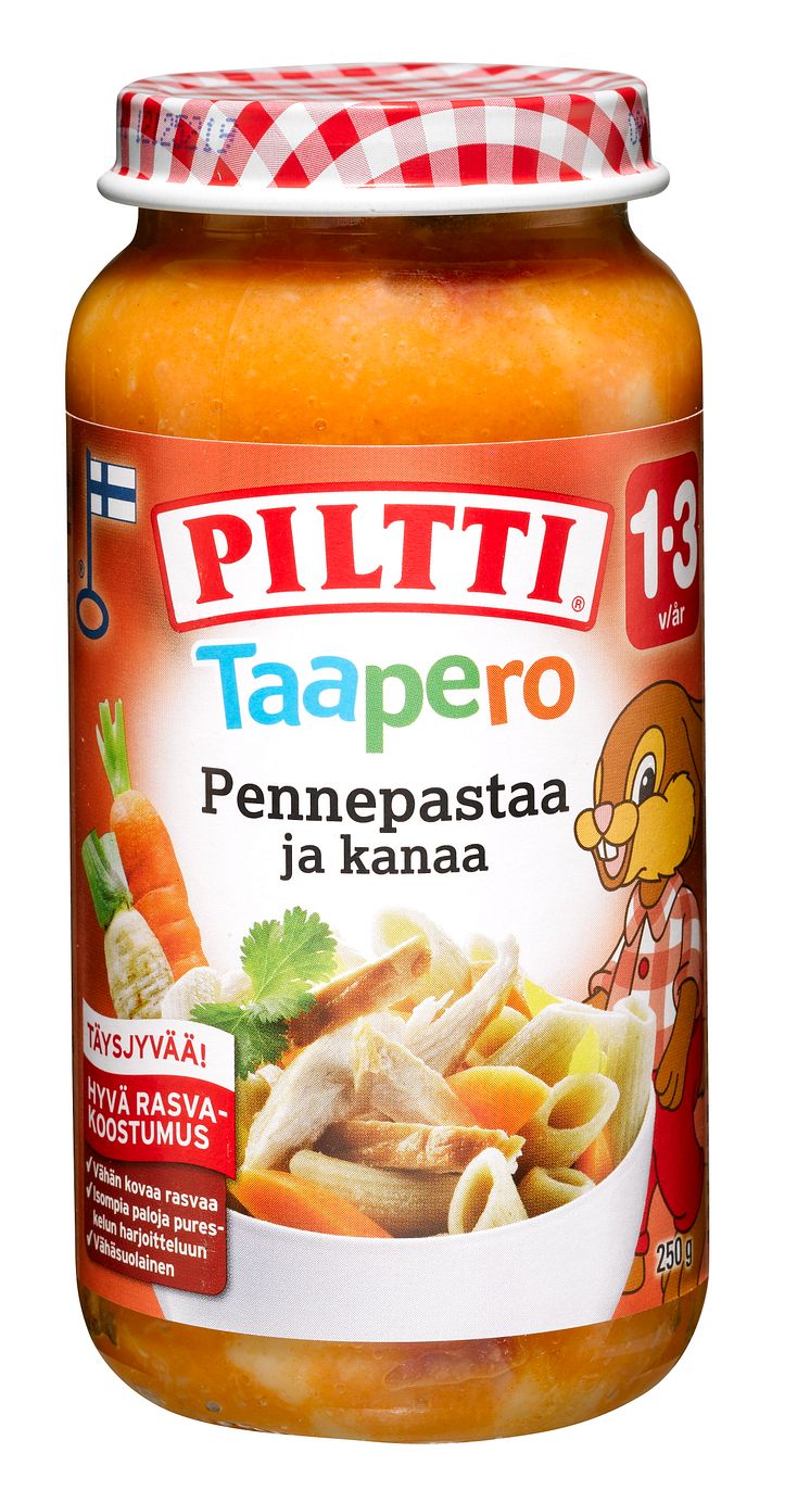 Piltti Taapero Pennepastaa ja kanaa 250 g, 1–3-vuotiaille