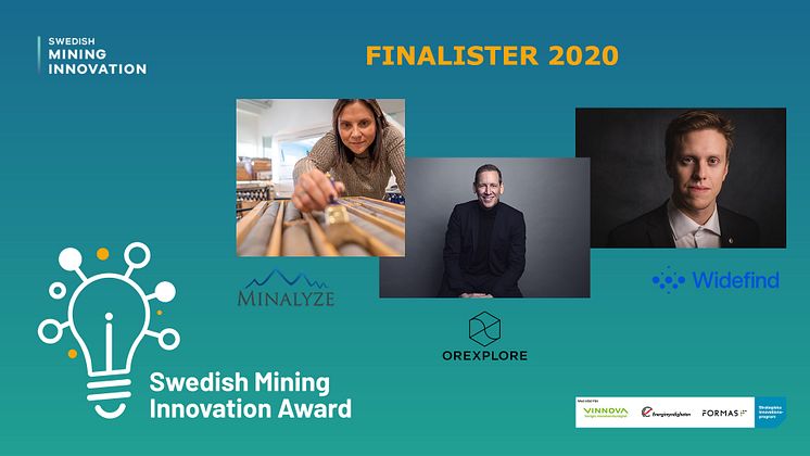 Finalisterna i Swedish Mining Innovation Award 2020