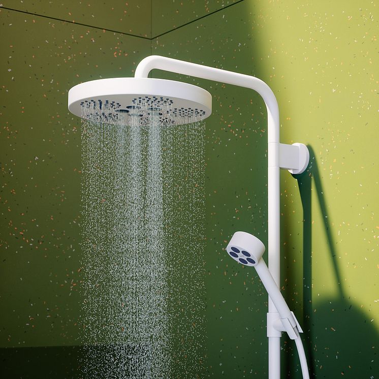 AXOR One Showerpipe i mat hvid