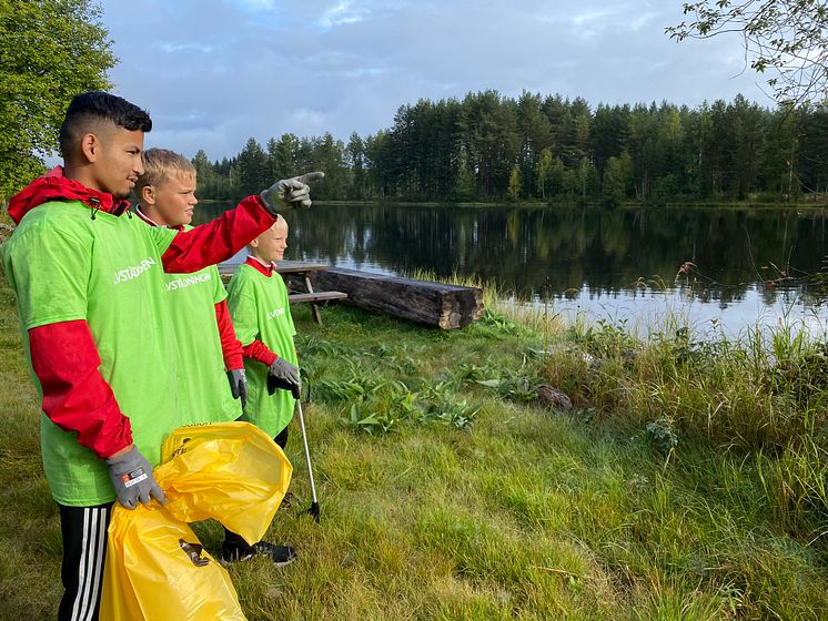 Grabbar från Älvdalens IF vid Dalälven