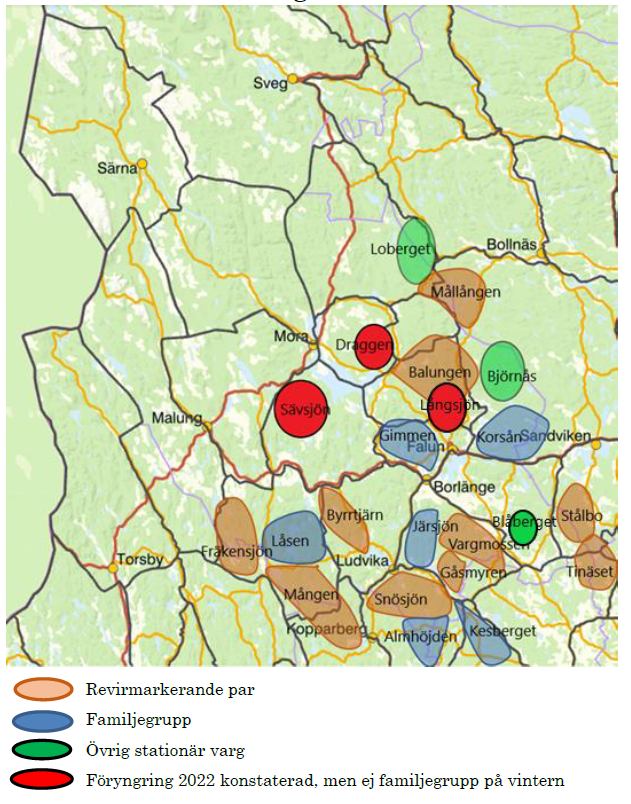 kartbild som visar vargar i dalarna 22_23