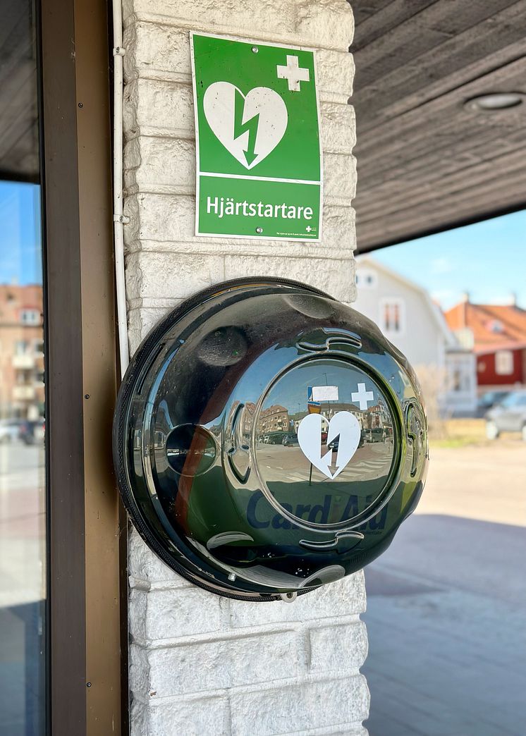 Hjärtstartare vid Leksands Sparbank