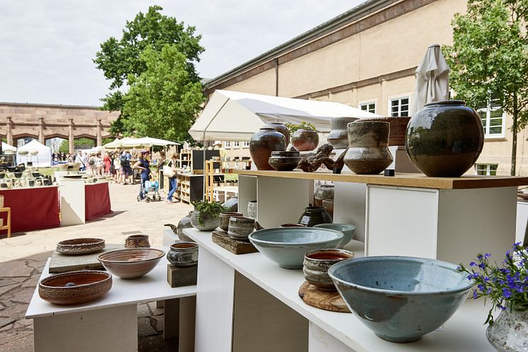 Keramikmarkt Leipzig im Grassi - Blick in den Innenhof