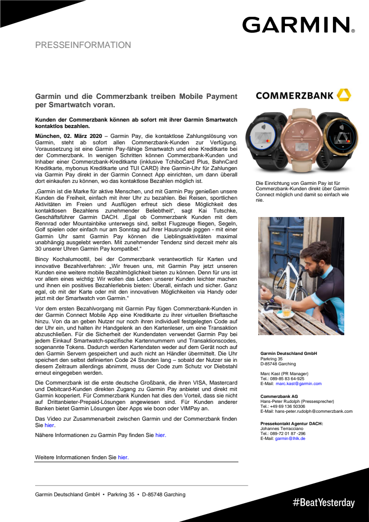 PM_Garmin_Garmin Pay mit Commerzbank