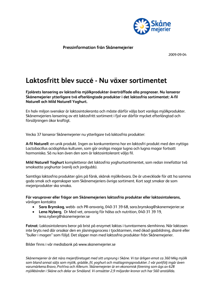 Laktosfritt blev succé - Nu växer sortimentet 