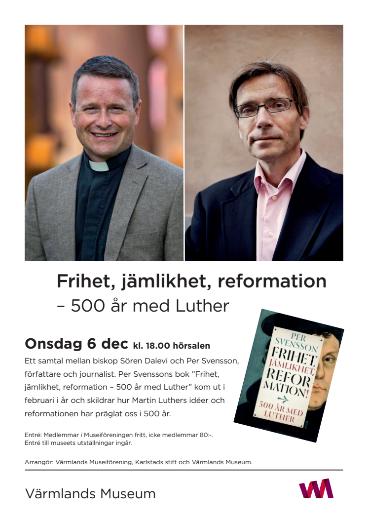 Ett samtal mellan Per Svensson, författare och journalist och biskop Sören Dalevi. 6 december 2017.