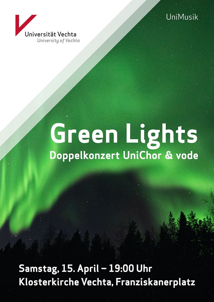 "Green-Lights" - Konzert des UniChors mit dem Ensemble vode