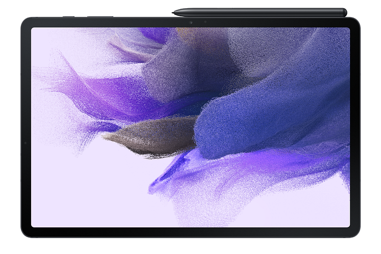 Galaxy Tab S7 FE_Mystic Black_Front with S Pen_