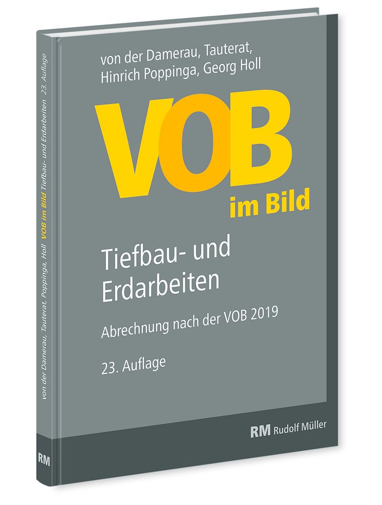 VOB im Bild – Tiefbau- und Erdarbeiten, 23. Auflage (3D/tif)