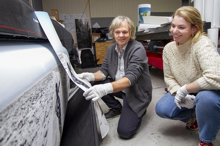 Mye arbeid med testprinting og kvalitetssikring for Helge Hovland og kollegene hans i Studio Technika.