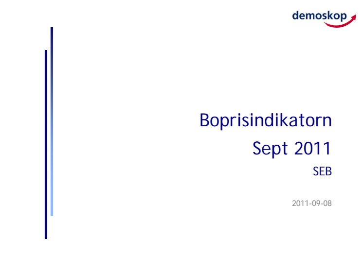 Presentation Boprisindikatorn september 2011
