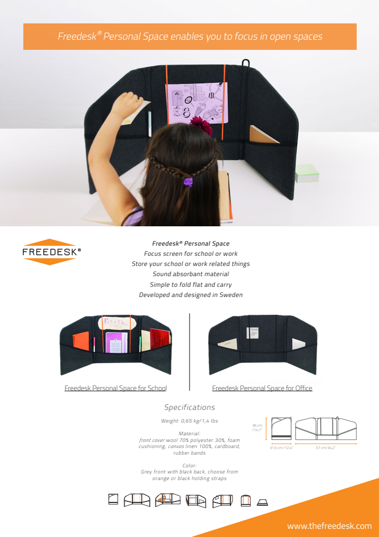 Produktlansering av Freedesks nya produkt Personal Space