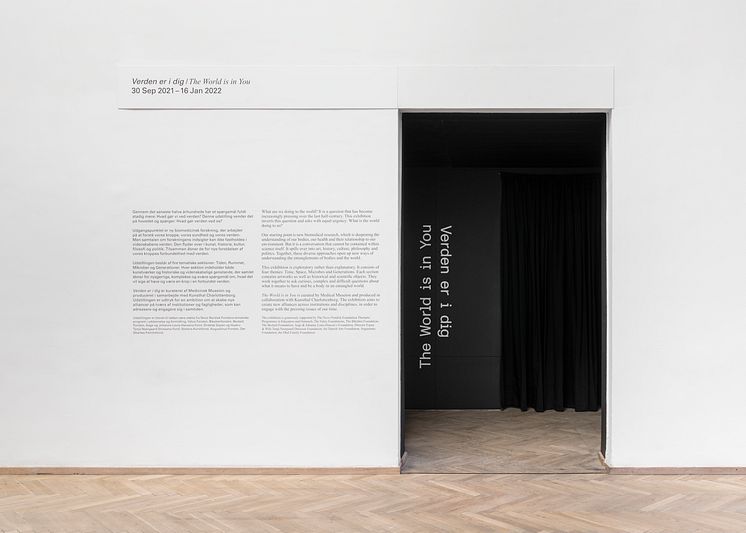 Installation view, The World is in You, Medical Museion and Kunsthal Charlottenborg, 2021.