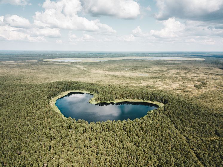 Hjärtformad sjö i Estland