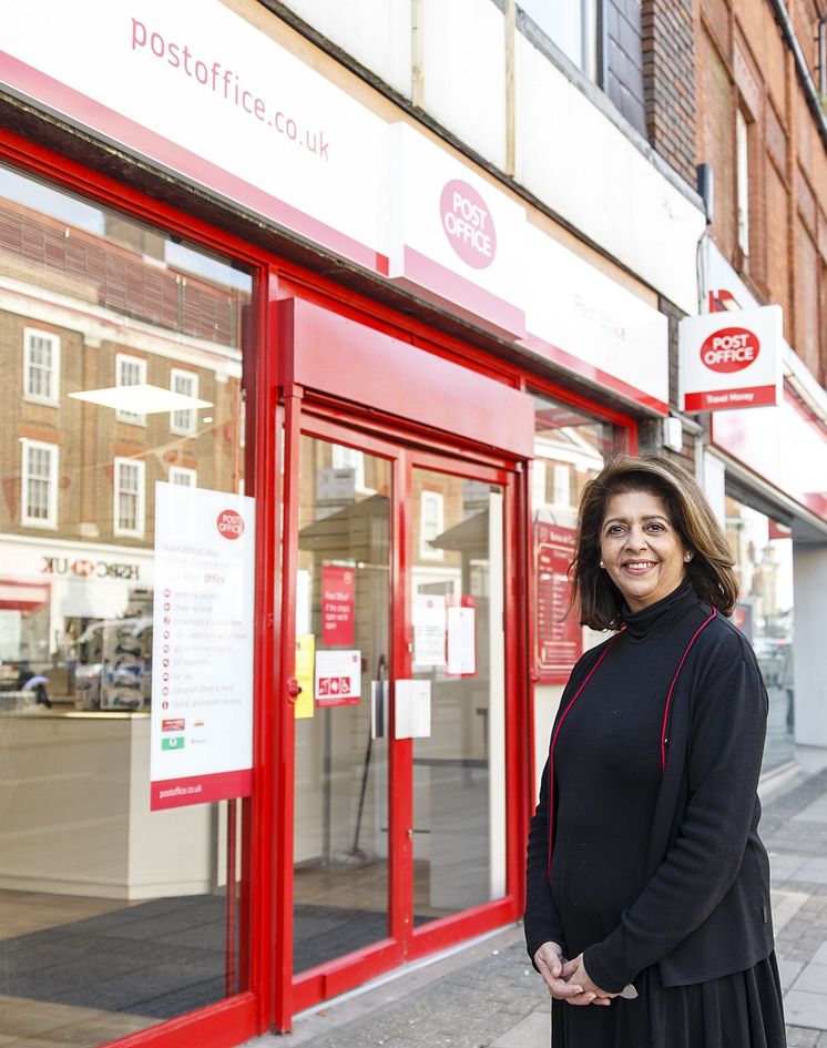 Epsom Post Office-21 postmaster outside