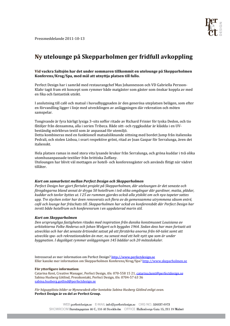 Ny utelounge på Skepparholmen ger fridfull avkoppling