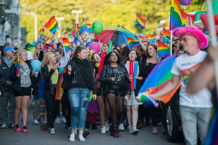 Pridetåg under Hx 2015