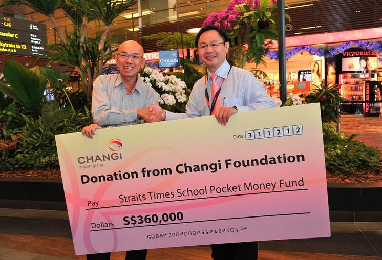 Changi Foundation's donation to The Straits Times Pocket Money Fund 5
